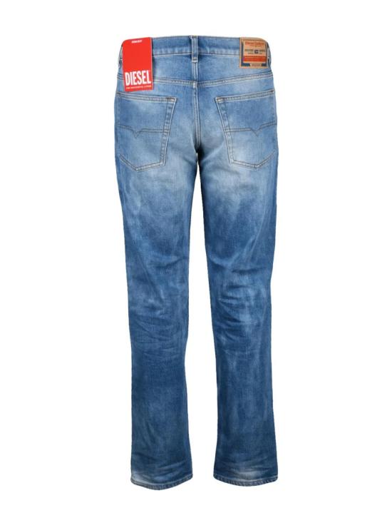 25FW 디젤 데님 팬츠 연한 파란색 스트레치 코튼 레귤러 진 - DIESEL