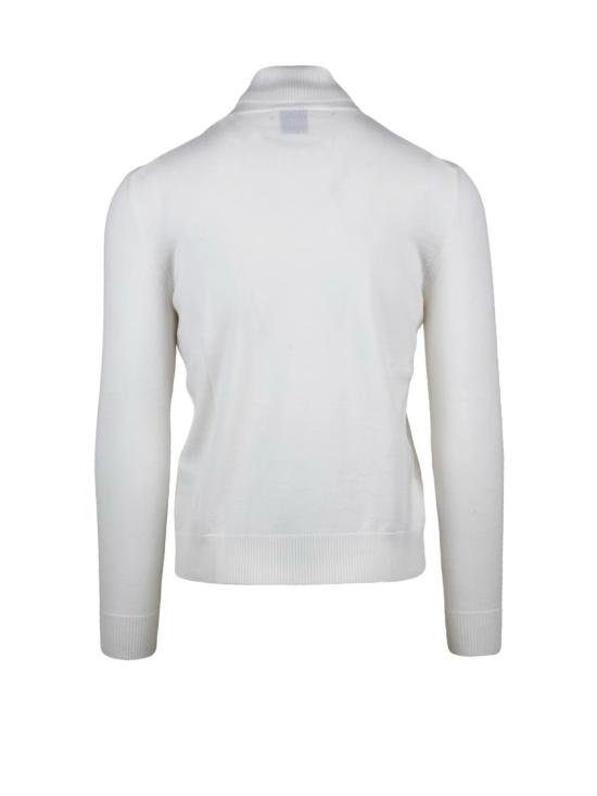 25FW 발렌타인 터틀넥 고급스러운 화이트 울 터틀넥 스웨터 - BALLANTYNE