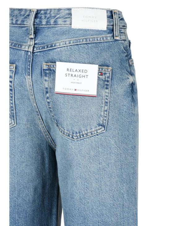  타미힐피거 데님 팬츠 연한 파란색 스트레이트  진 - TOMMY HILFIGER