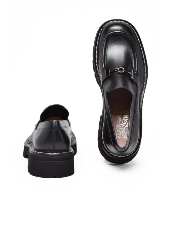 25FW 살바토레 페라가모 로퍼 블랙 가죽 이그나지오 - SALVATORE FERRAGAMO