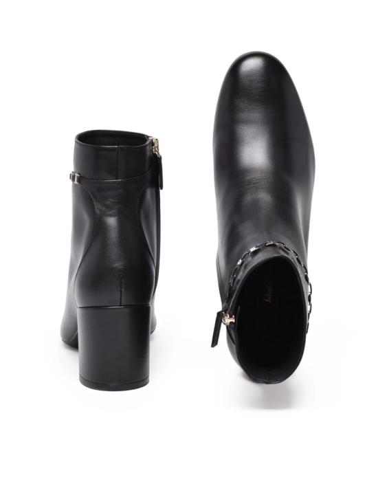 25FW 살바토레 페라가모 부츠 블랙 가죽 길라 - SALVATORE FERRAGAMO