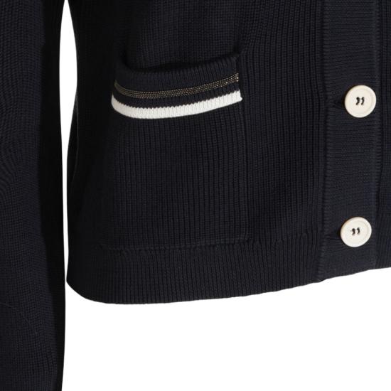  브루넬로 쿠치넬리 가디건 M19253206CND78 Black - BRUNELLO CUCINELLI