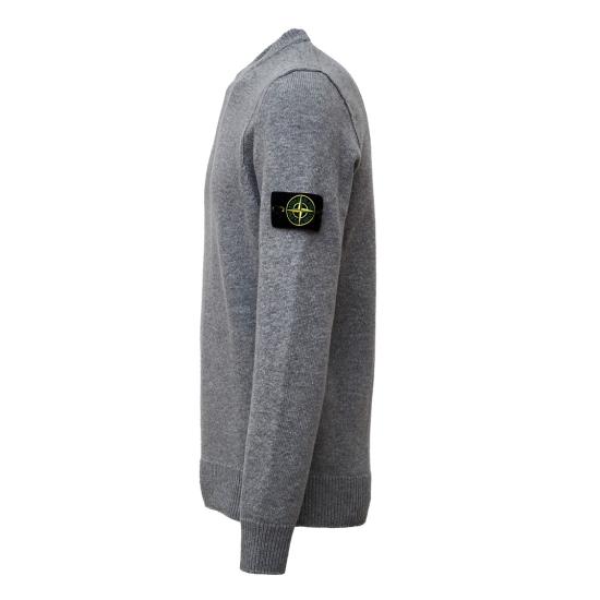 26FW 스톤 아일랜드 램스울 립드 트림 레귤러 핏 크루넥 점퍼 램스울 립드 트림 레귤러 핏 크루넥 점퍼 L2S155100072 S00A3 Grey - STONE ISLAND