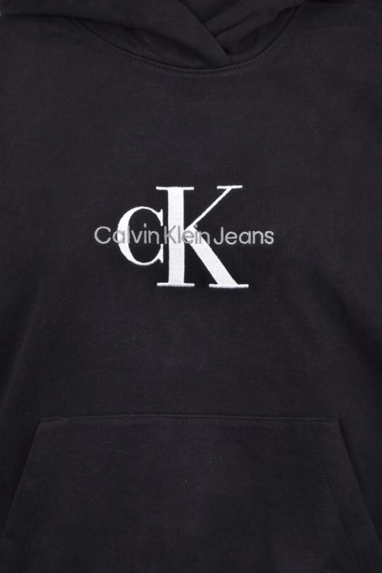  캘빈클라인 후드 티셔츠 블랙 오버사이즈 후드티 - CALVIN KLEIN