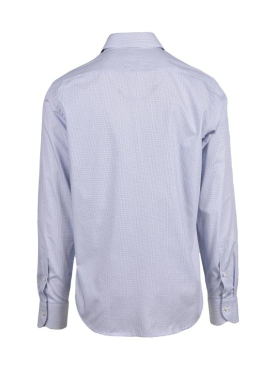 25SS 기라델리 셔츠 화이트 블루 마이크로 체크 - GHIRARDELLI