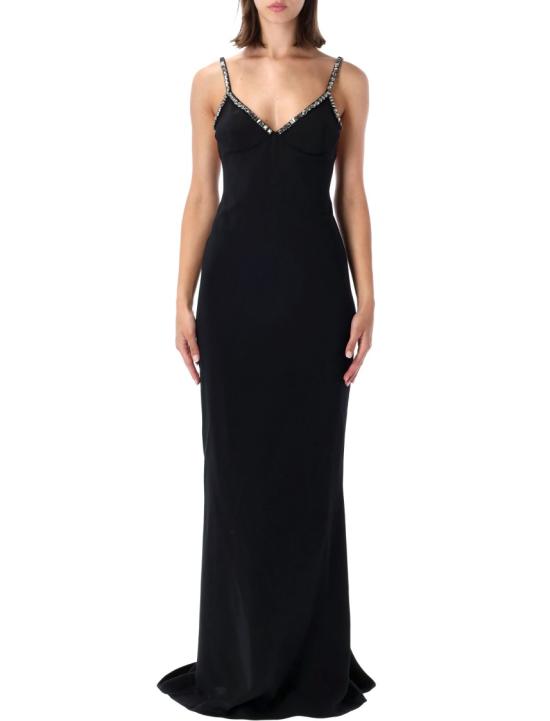 26FW 스텔라 맥카트니 롱 원피스 6A07273IU3031000 Black