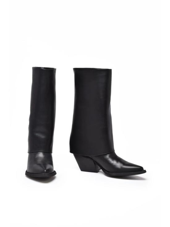 25FW Gianluca Giordano 부츠 블랙 가죽 웨스턴 - OTHER BRANDS