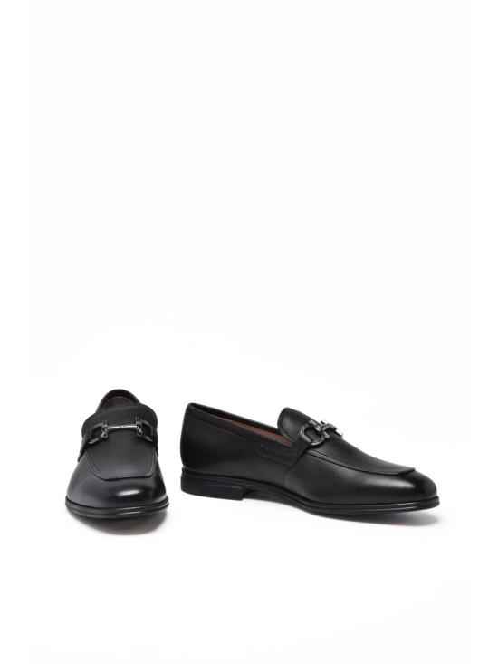 25FW 살바토레 페라가모 로퍼 블랙 레더 스칼렛 - SALVATORE FERRAGAMO