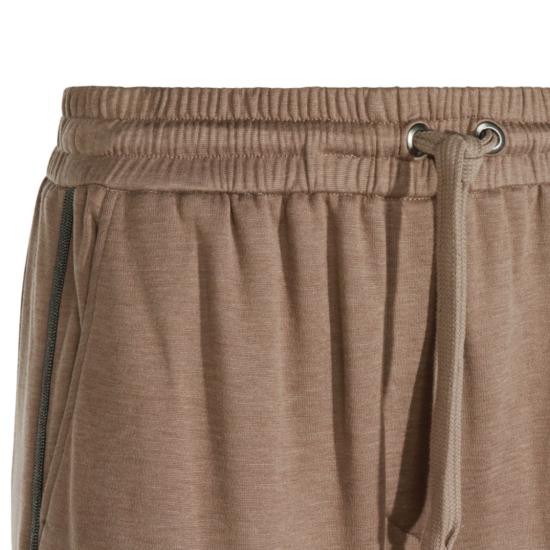  브루넬로 쿠치넬리 트레이닝/조거 팬츠 MD828SM689C9141 Brown - BRUNELLO CUCINELLI
