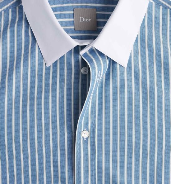 26FW 디올 긴팔 셔츠 693C501A3086 Blue - DIOR