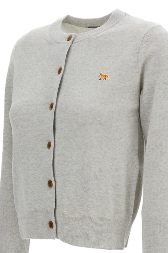 26FW 메종키츠네 베이비 폭스 메리노 레귤러 가디건 PW00502KT1181H120 Grey - MAISON KITSUNE