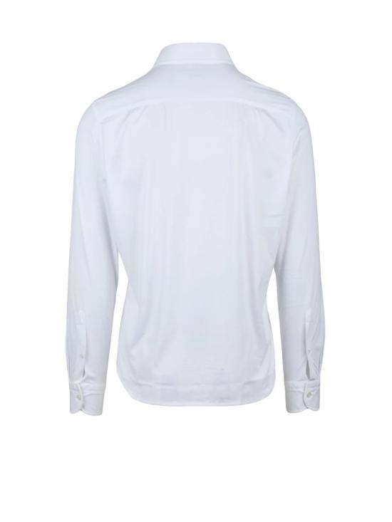 25FW 손리사 긴팔 셔츠 Sonrisa Fior Di Cotone 클래식 화이트 버튼다운 - SONRISA