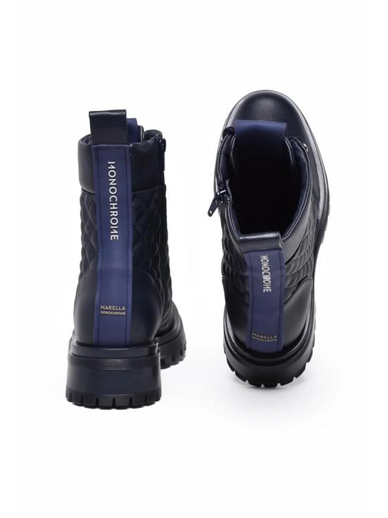 25FW 마렐라 모노크롬 부츠 파란색 고무 레인 - MARELLA MONOCHROME