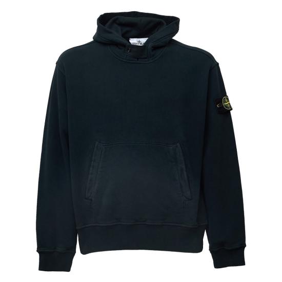 26FW 스톤 아일랜드 브러쉬드 오가닉 코튼 플리스 오버사이즈 집업 후드 스웨트셔츠 브러쉬드 오가닉 코튼 플리스 오버사이즈 집업 후드 스웨트셔츠 L2S156100023 S0A20 Black