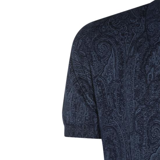 26FW 에트로 폴로 티셔츠 MRKF0004AK17JB0324 Blue - ETRO