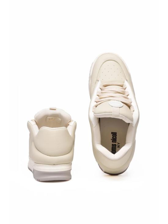 25FW Thoms Nicoll 스니커즈 화이트 가죽 퍼프 하이탑 - OTHER BRANDS