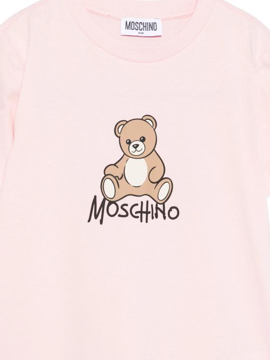 26FW [키즈] 모스키노 티셔츠 HNM05VLAA10 50209 Rosa - MOSCHINO