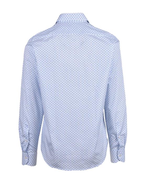 25SS 기라델리 셔츠 흰색과 파란색 패턴 - GHIRARDELLI