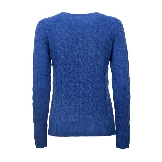 26FW 폴로 랄프로렌 폴로 자수 케이블 니트 스웨터 211971865503 Blue - POLO RALPH LAUREN