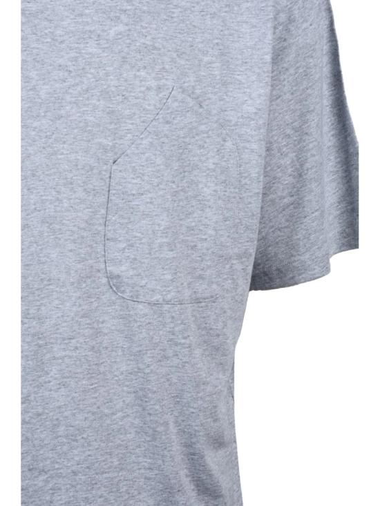 25SS 헤보 반팔 티셔츠 회색 포켓 면 티셔츠 - HEVO