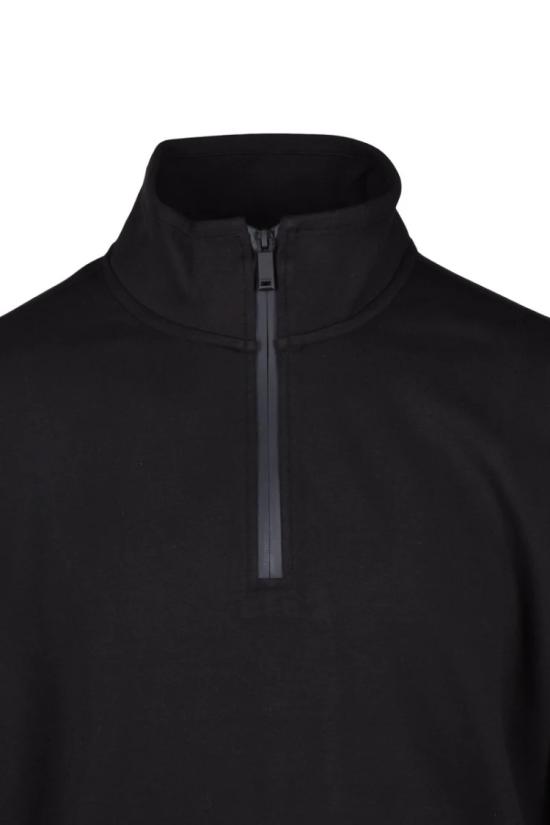  캘빈클라인 긴팔 티셔츠 블랙 하프집업 스트레치 스웨트셔츠 - CALVIN KLEIN