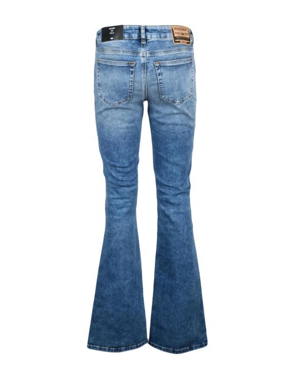 25FW 디젤 데님 팬츠 연한 파란색 면 혼방 D-Ebbey 슬림 진 - DIESEL