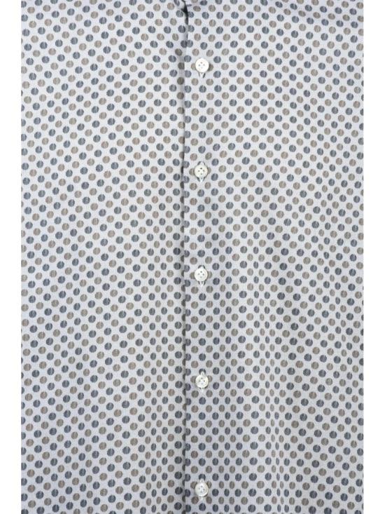 25FW 손리사 긴팔 셔츠 클래식 칼라와 은은한 패턴이 돋보이는 Sonrisa Fior Di Cotone - SONRISA