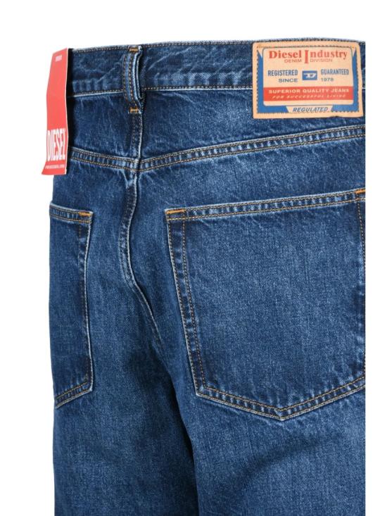 25FW 디젤 데님 팬츠 블루 코튼 D-Macs 루즈핏 진 - DIESEL