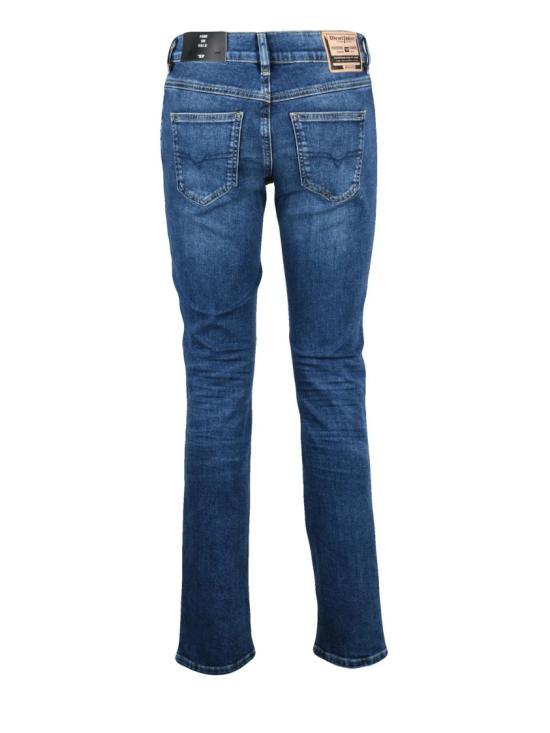 25FW 디젤 데님 팬츠 블루 코튼 블렌드 D-샌디 레이아프 슬림 진 - DIESEL