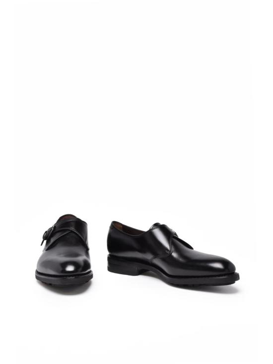 25FW 살바토레 페라가모 드레스 슈즈 검은색 가죽 몽크 슈즈 - SALVATORE FERRAGAMO