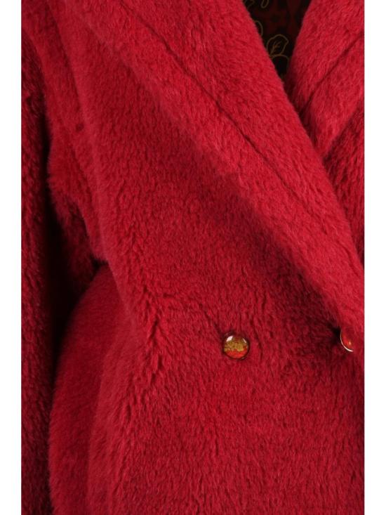 25FW 막스마라 코트 레드 알파카 울 쿠바 - MAX MARA