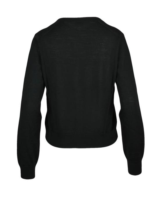 25FW 발렌타인 가디건 블랙 울 소재의 짧은 가디건 - BALLANTYNE
