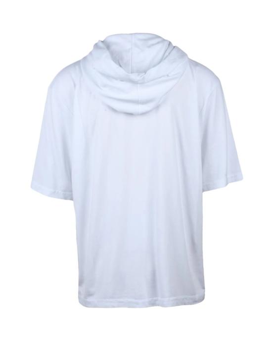 25SS 크로슬리 반팔 티셔츠 흰색 후드 면 티셔츠 - CROSSLEY
