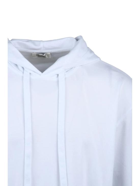 25SS 크로슬리 반팔 티셔츠 흰색 후드 면 티셔츠 - CROSSLEY