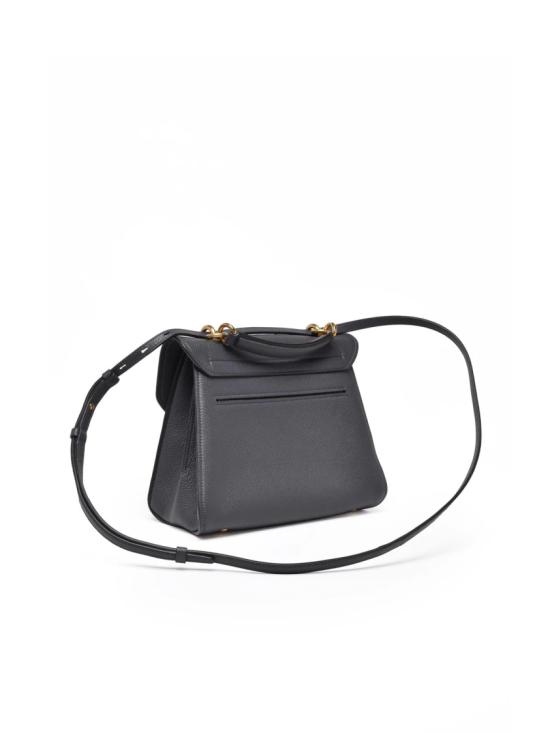 25FW 살바토레 페라가모 토트백 골드톤 버클이 달린 질감 있는 가죽 소재의 마고 - SALVATORE FERRAGAMO