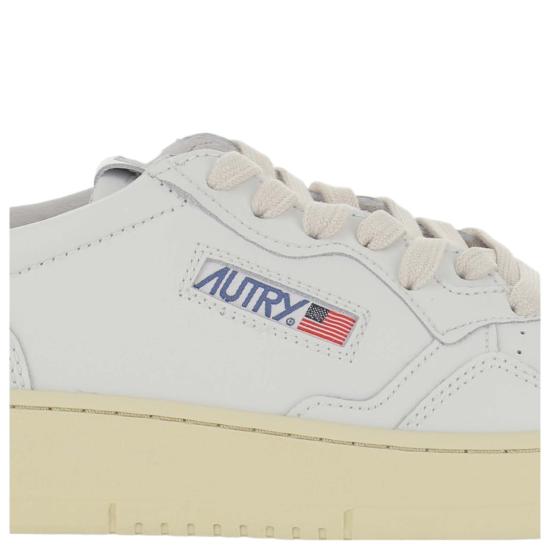 26FW 오트리 메달리스트 로우 스니커즈 AULMLL22LEATLEATWHTBLACK White - AUTRY