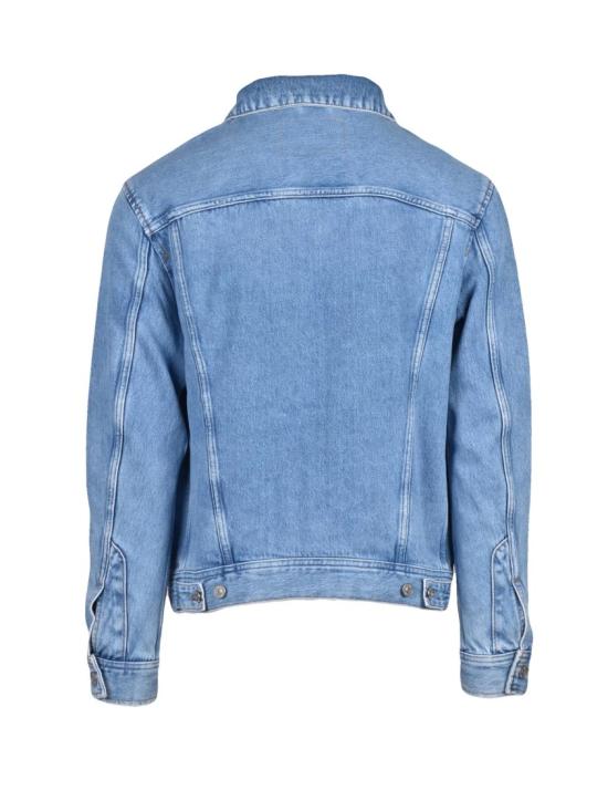 25FW 디젤 데님 자켓 연한 파란색 면  재킷 (각도 있는 칼라) - DIESEL