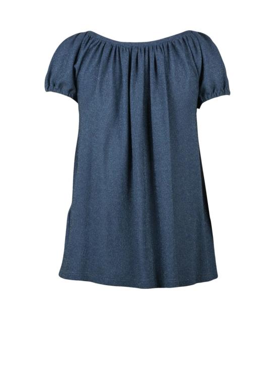 25FW 비비안웨스트우드 블라우스 블루 비스코스 블렌드 집시 라메 - VIVIENNE WESTWOOD