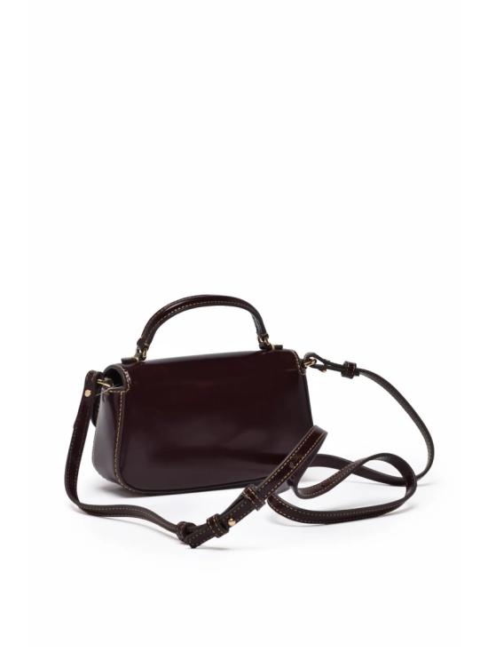 25FW 토리버치 토트백 브리튼 스무스 미니 탑 핸들 백 (유광 마감 및 메탈릭 엠블럼 포함) - TORY BURCH