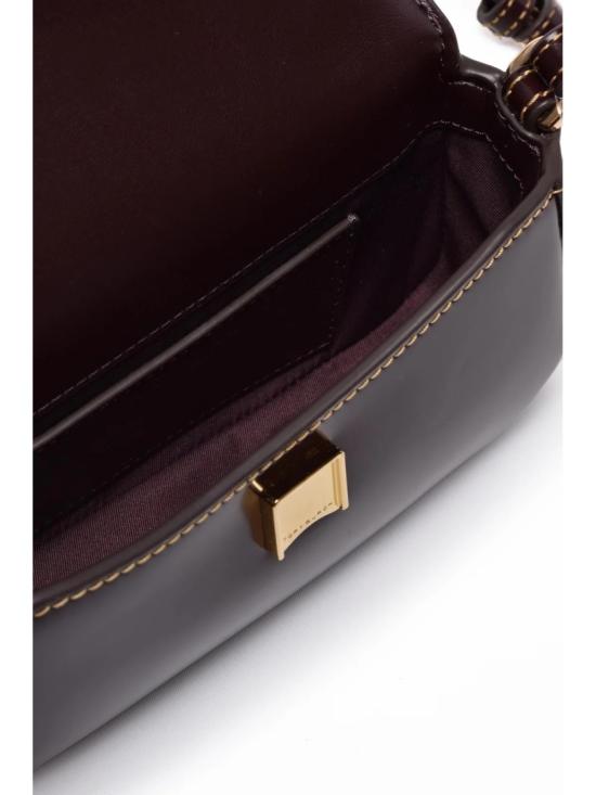 25FW 토리버치 토트백 브리튼 스무스 미니 탑 핸들 백 (유광 마감 및 메탈릭 엠블럼 포함) - TORY BURCH