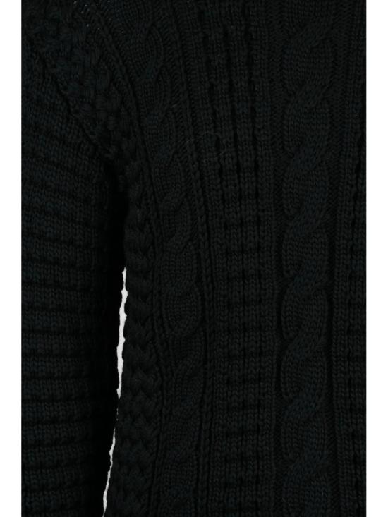 25FW 몽클레어 X 에드워드 에닌풀 터틀넥 하이넥 케이블 니트 스웨터 (골지 디테일) - MONCLER X EDWARD ENNINFUL
