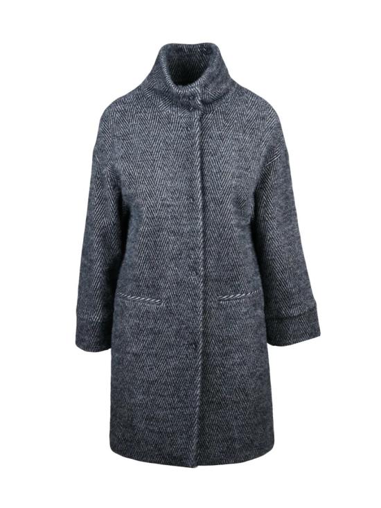 25FW 올리보 호리가미 코트 회색 버진 울 혼방