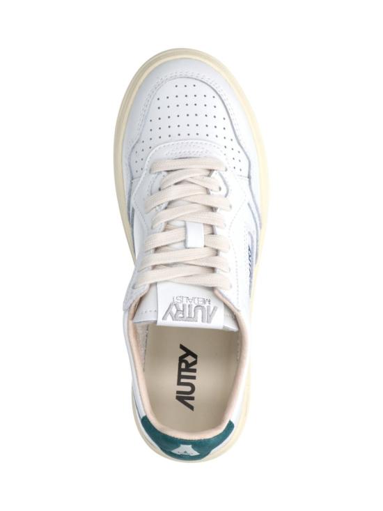 26FW 오트리 메달리스트 로우 레더 스니커즈 AULWBJ02 White - AUTRY