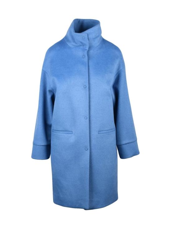 25FW 올리보 호리가미 코트 연한 파란색 버진 울 혼방