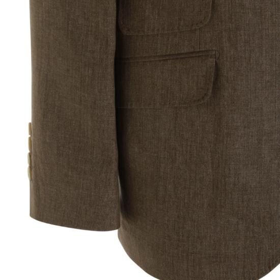  브루넬로 쿠치넬리 리넨 디컨스트럭티드 재킷 MB4307BWDC089 Brown - BRUNELLO CUCINELLI