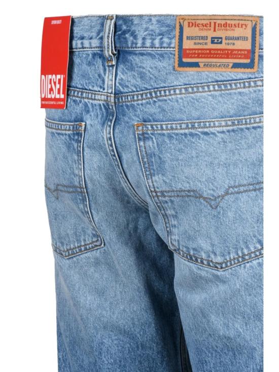 25FW 디젤 데님 팬츠 연한 파란색 면 슬림핏 청바지 - DIESEL