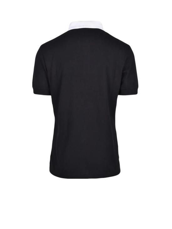 25FW 비비안웨스트우드 폴로 티셔츠 검정색 면 폴로 셔츠 - VIVIENNE WESTWOOD