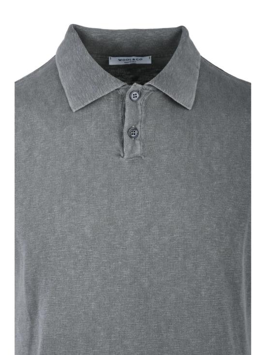 25SS 울앤코 폴로 티셔츠 회색 루즈핏 피케 폴로 셔츠 - WOOL & CO