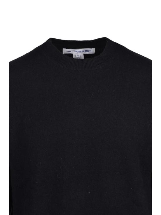 25FW 꼼데가르송 스웨터 미니멀한 디자인의 100% 울 소재 크루넥 풀오버 - COMME DES GARCONS