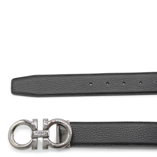26FW 살바토레 페라가모 가죽 벨트 687611679710015 Black - SALVATORE FERRAGAMO